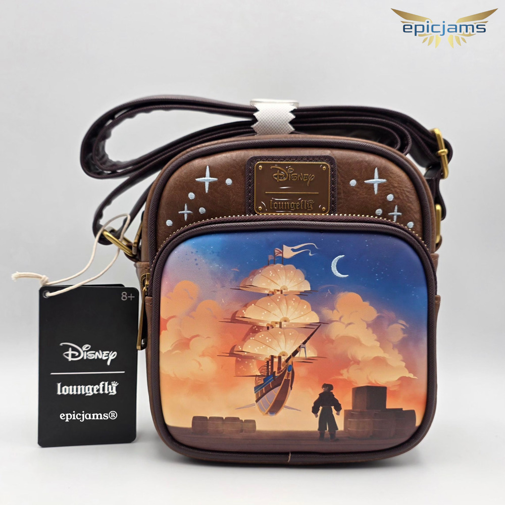 Loungefly Disney Treasure Planet RLS Legacy Portrait Crossbody Bag New